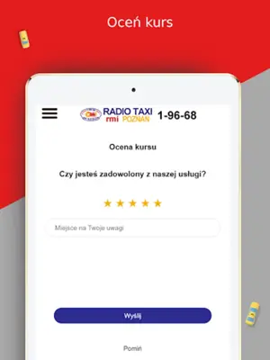 RMI TAXI Poznań 1-96-68 android App screenshot 0